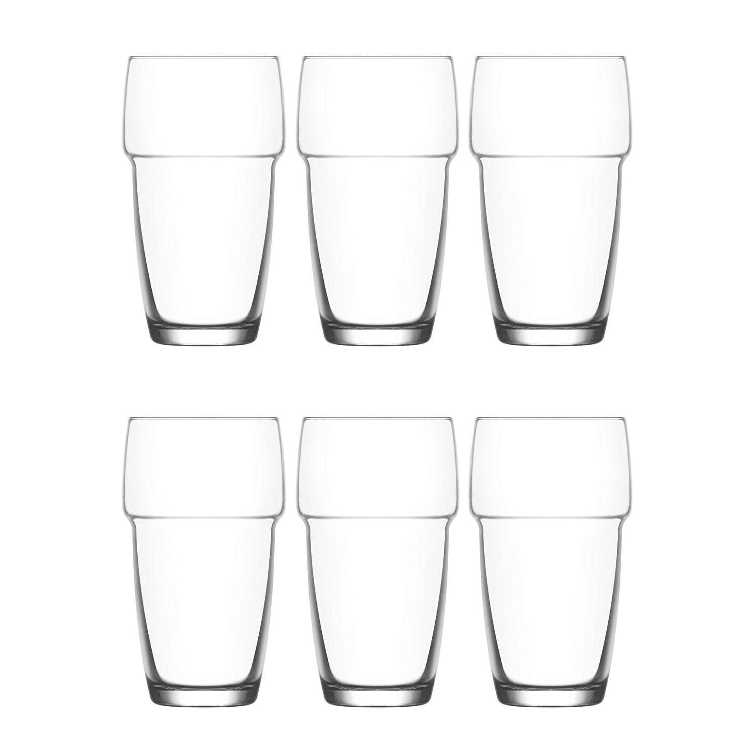 Set 6 Vasos Galata Apilable Bebidas Tragos 340mL Elegante-0