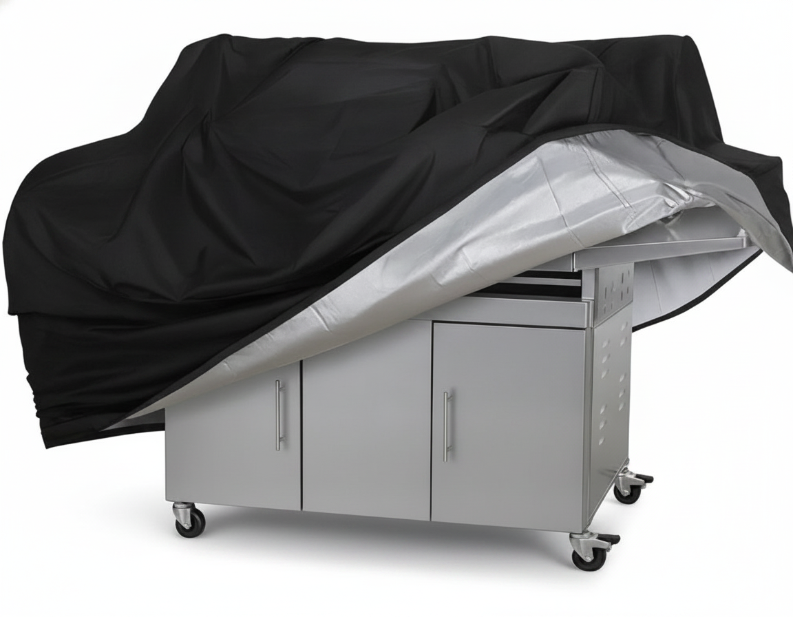 Funda Cubre Parrilla Impermeable Tela Oxford XL Cubre Asador-0