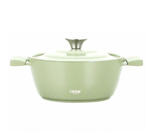 Precios Olla Aluminio Forjado 28cm Vintage Pistacho Keep Cocina-3