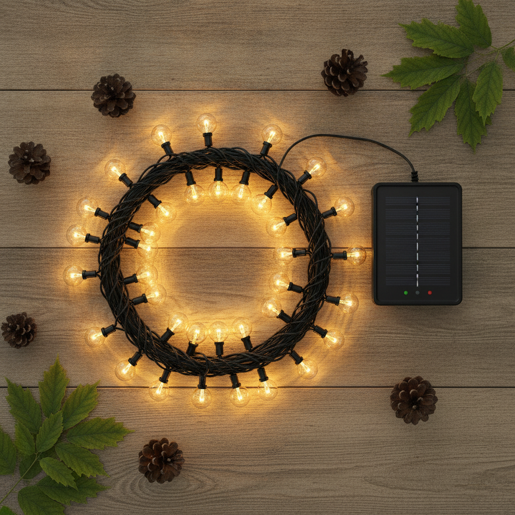 Luces Solares Guirnalda Terraza 5m 10 Ampolletas LED-6