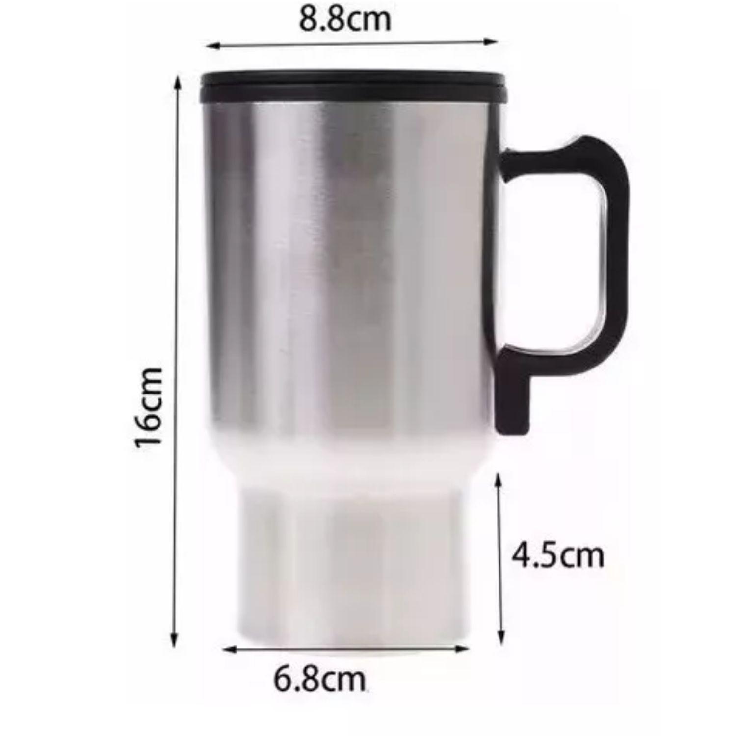 Vaso Auto Acero Tazon Mug 12v 480ml Térmico Conexion Auto-2