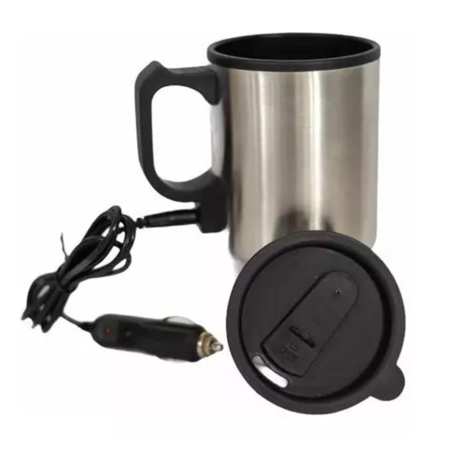 Vaso Auto Acero Tazon Mug 12v 480ml Térmico Conexion Auto-3