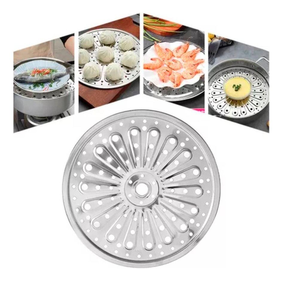 Vaporera Tabletas 30 Cm Para Cocinar A Vapor Verduras Cocina-1