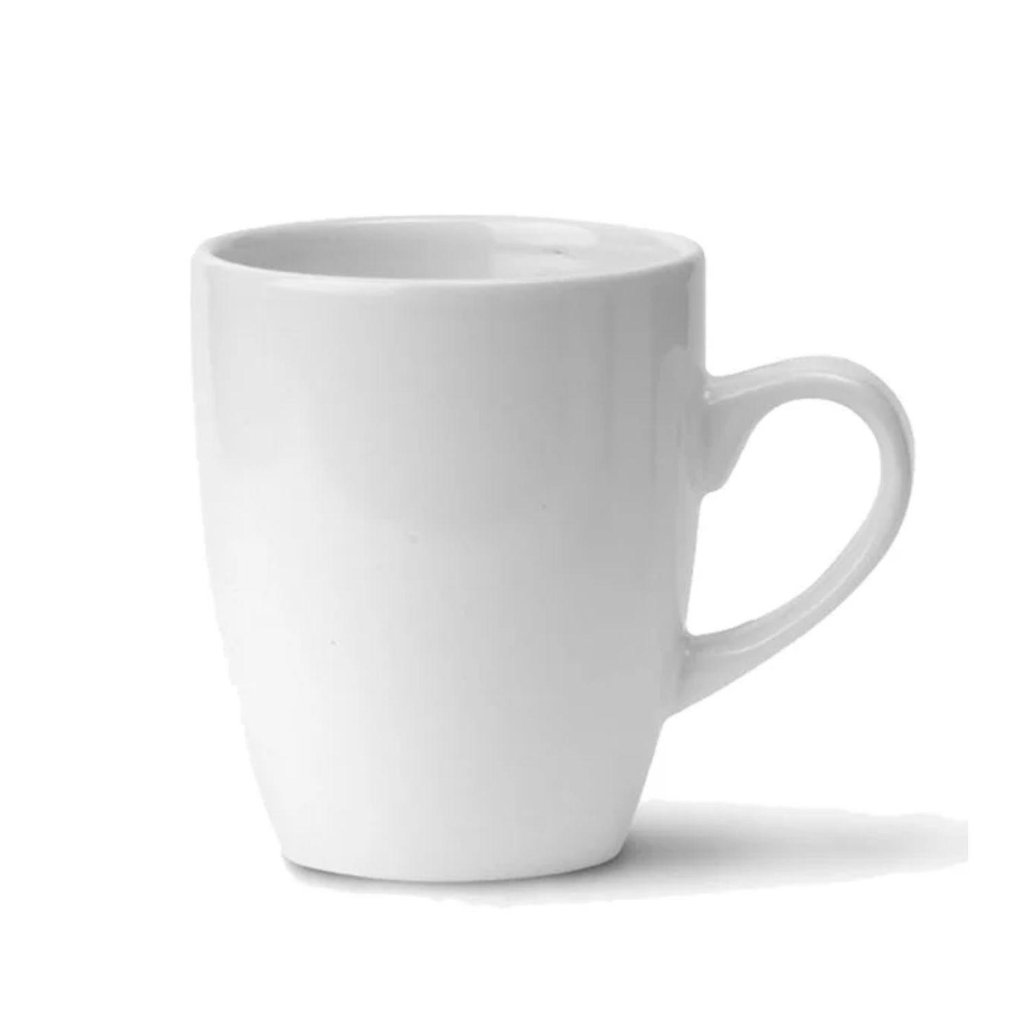 Set 12 Tazas Mug De Ceramica Blanco Bullet 325mL Hallen-3