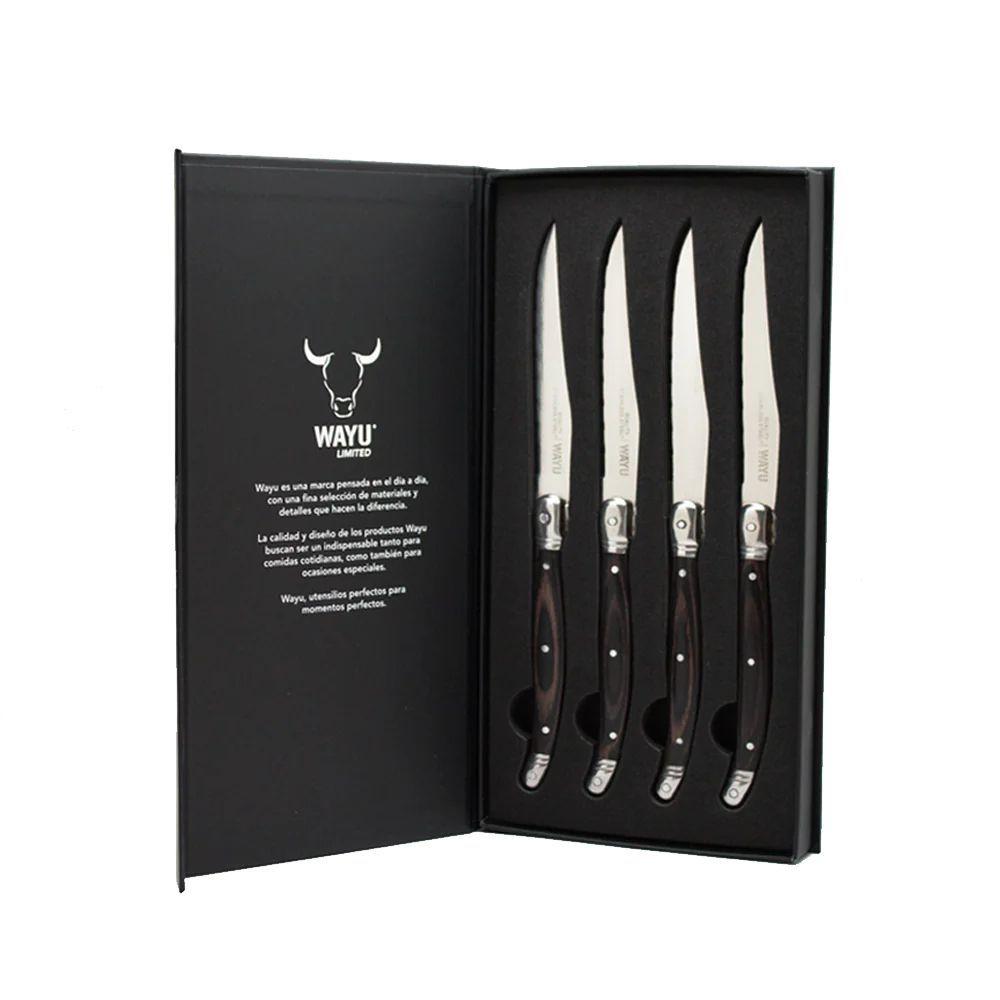 Set 4 Cuchillos Black Mesa Wayu Limited Durabilidad y Elegancia-5