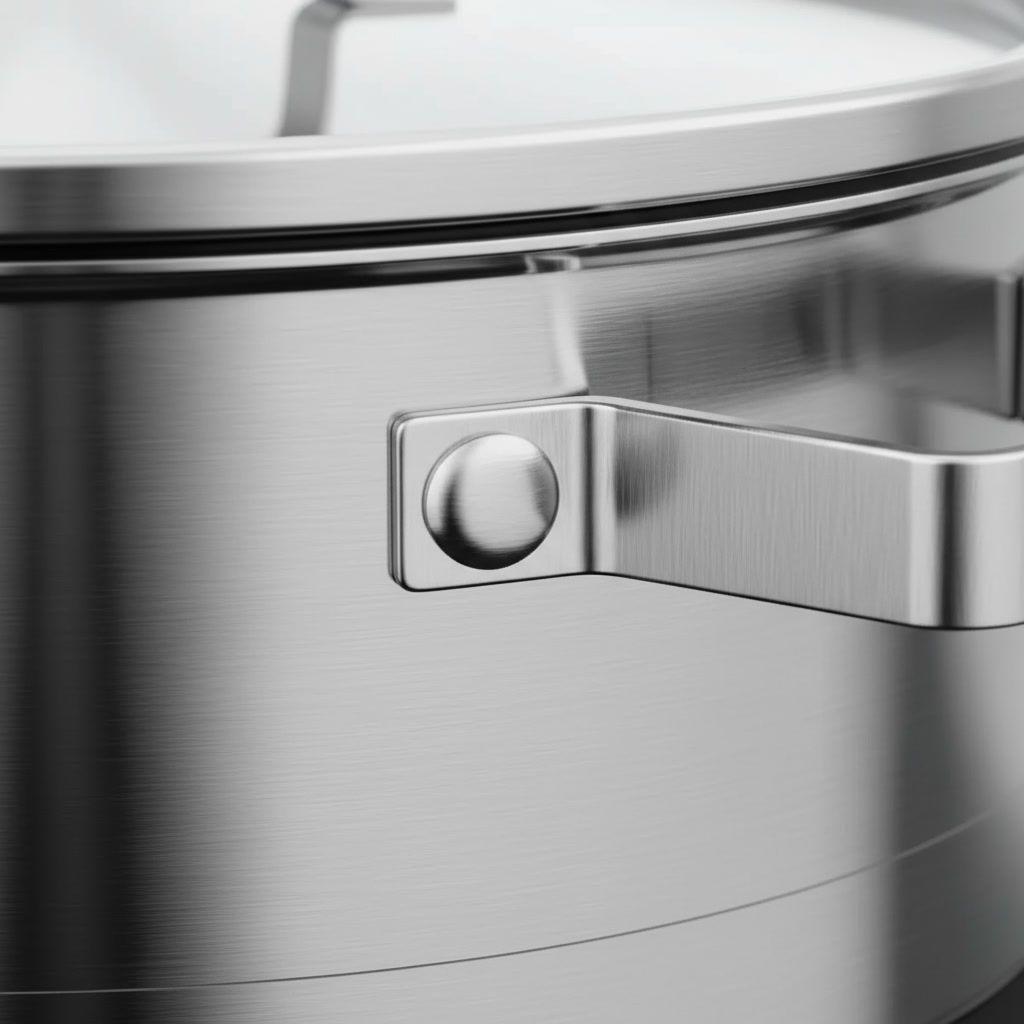 Cacerola Acero Inoxidable 24cm Tapa Wens Inducción-1