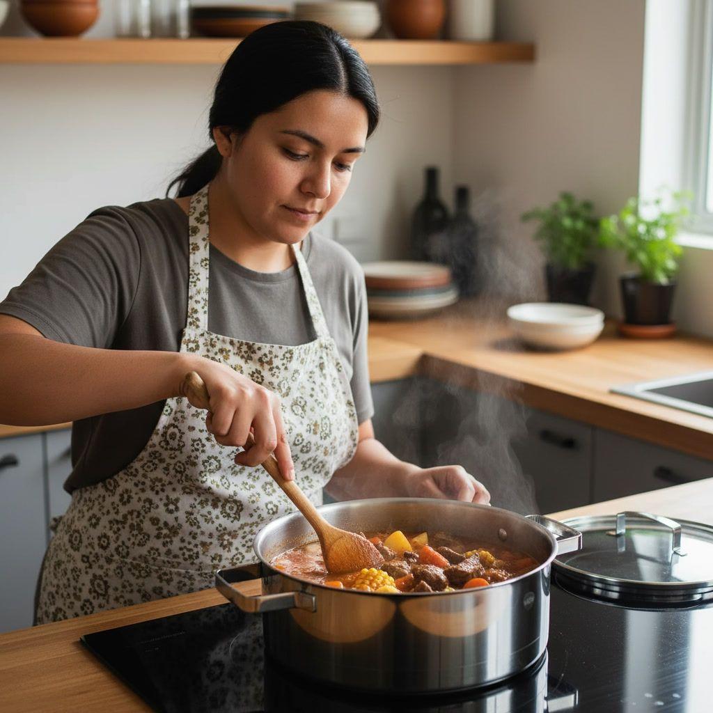 Cacerola Acero Inoxidable 24cm Tapa Wens Inducción-3