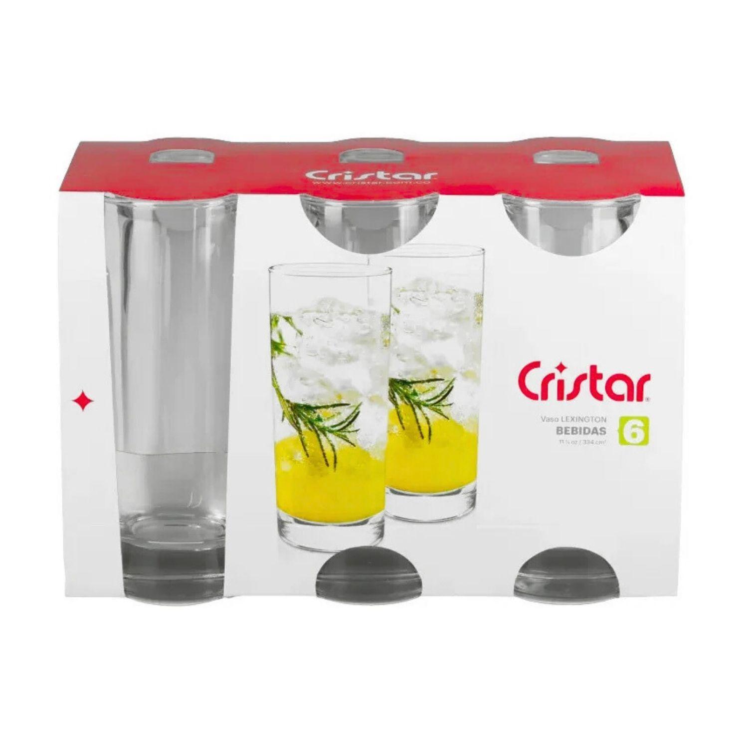 Set 48 Vasos Lexington Altos 334mL Cristar Elegante Vidrio-2