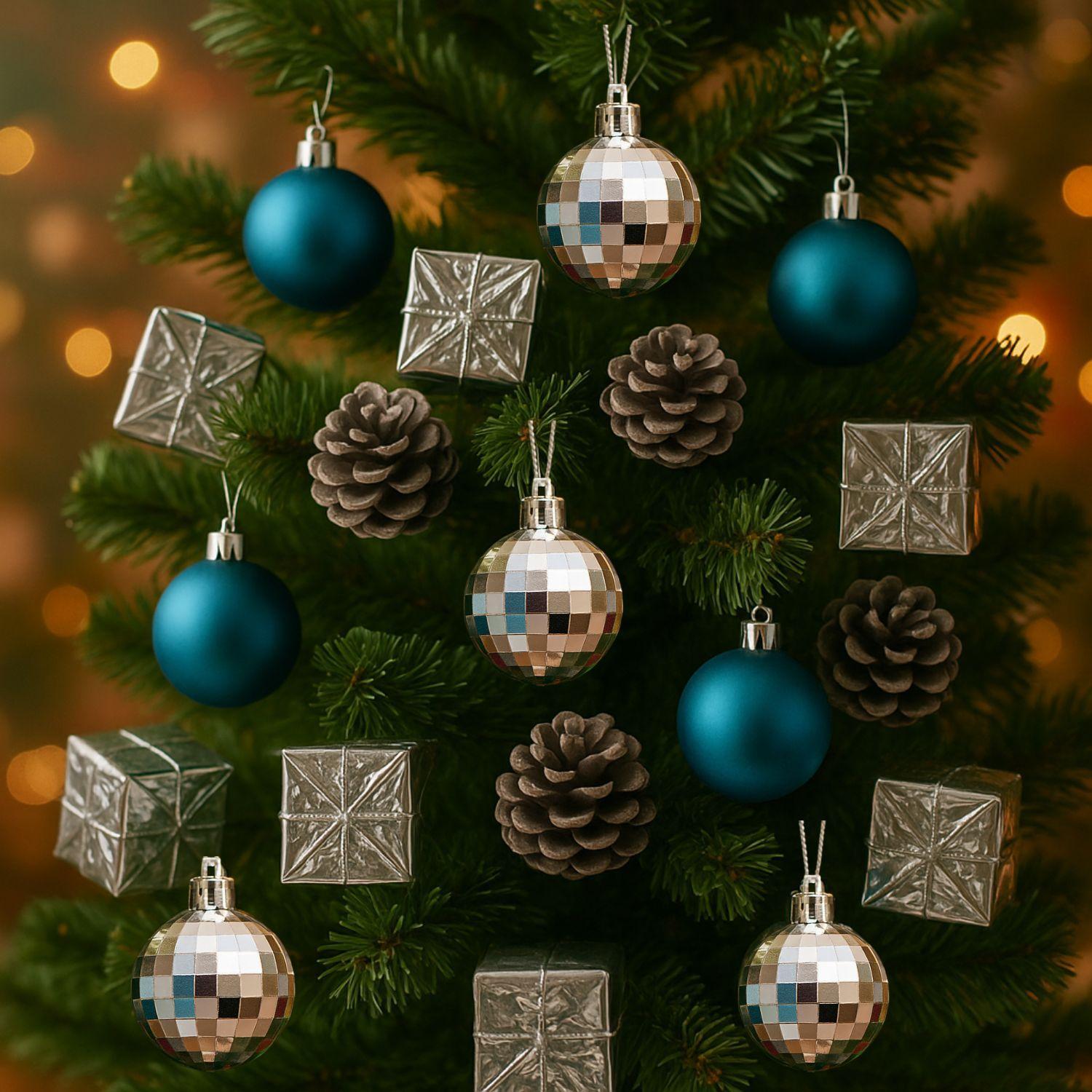 Set 48 Adornos Navideños Decoración Regalos Esfera 5cm Hogar-2