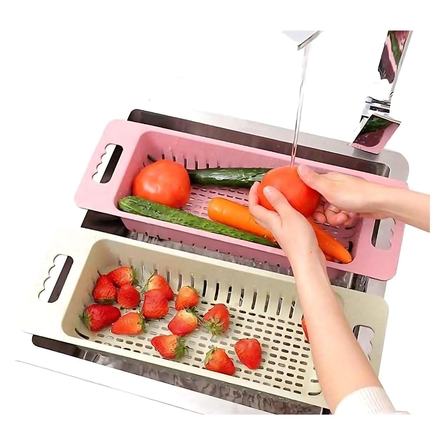 Escurridor De Cocina De Verduras Rosa 48cm Ideal Cocina-3