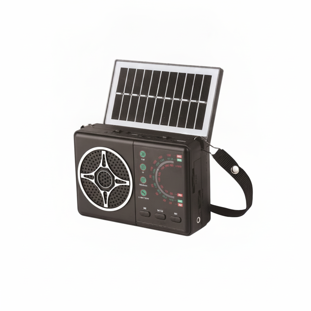 Radio Solar Bluetooth FM AM SW Portatil Recargable USB TF-0