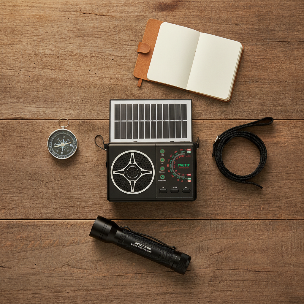 Radio Solar Bluetooth FM AM SW Portatil Recargable USB TF-4