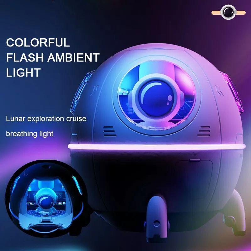 Lampara Humidificador Difusor Aroma Usb 3d Cápsula Espacial-5