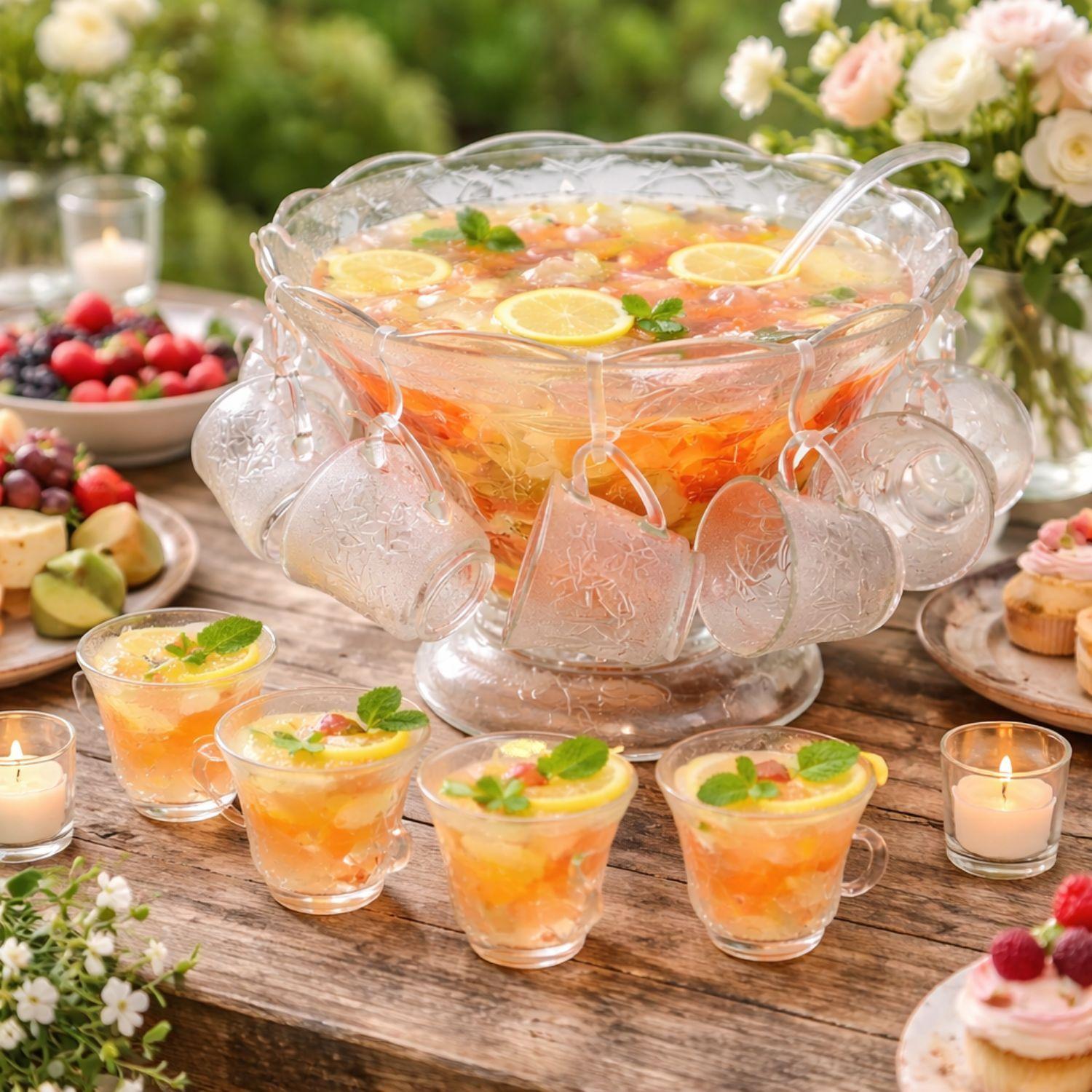 Set Ponchera 27 Piezas Coctelera De Vidrio Allegra-2