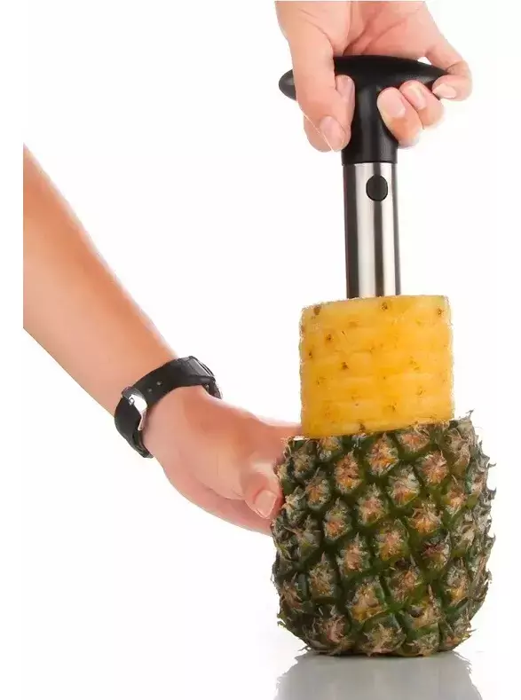 Cortador Pelador Piña Acero Inoxidable Rebanador Espiral-1