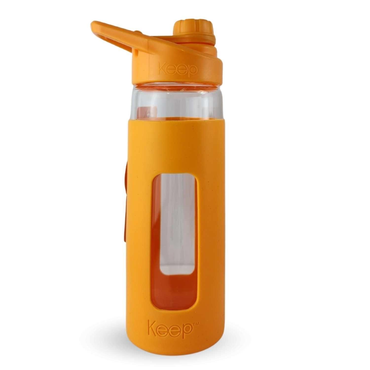 Botella Keep 470ml Vidrio Protector Agua Deportes Outdoor-0