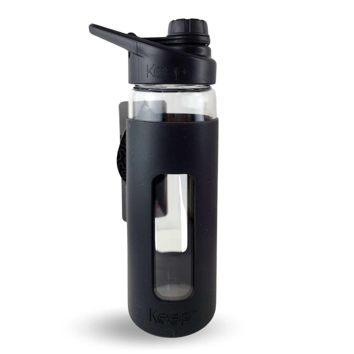 Botella Keep 470ml Vidrio Protector Agua Deportes Outdoor-0