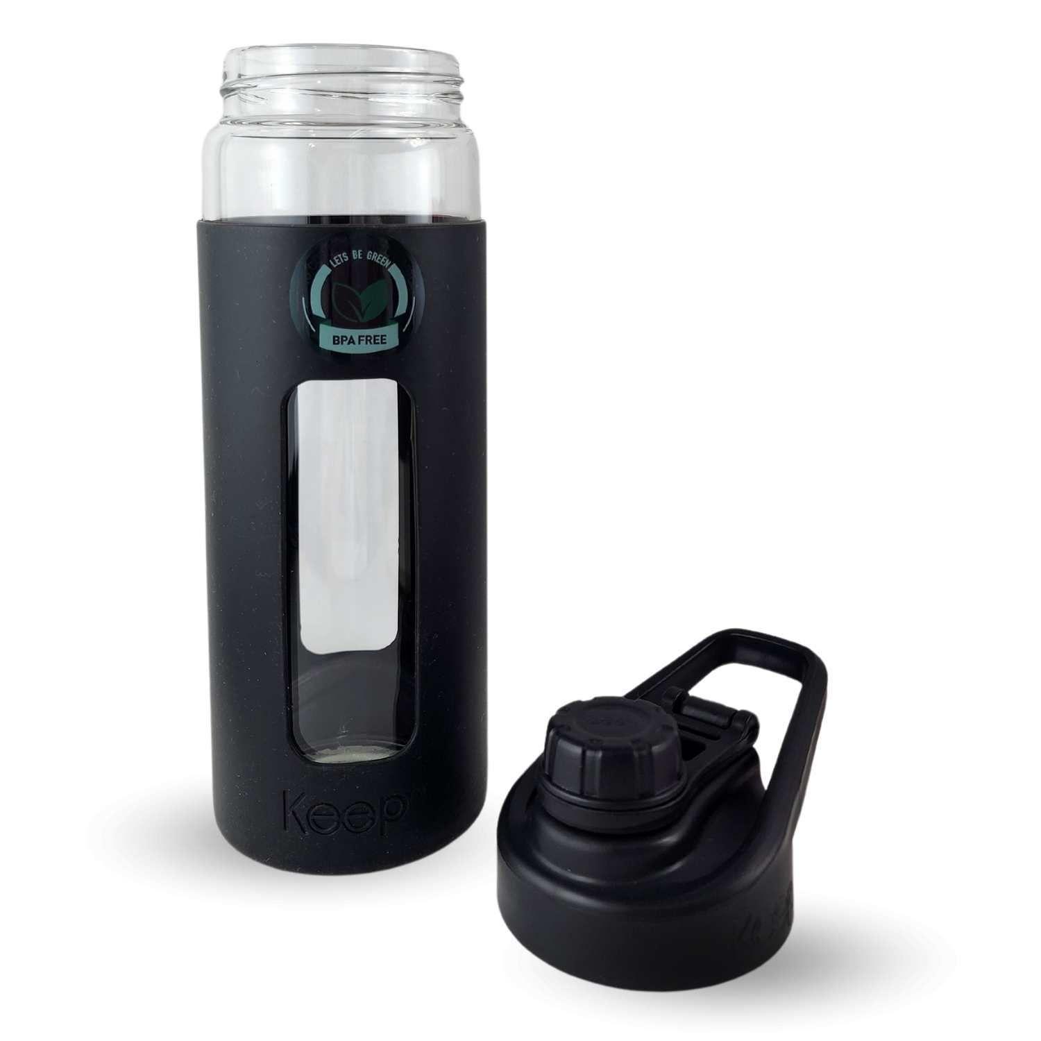 Botella Keep 470ml Vidrio Protector Agua Deportes Outdoor-3