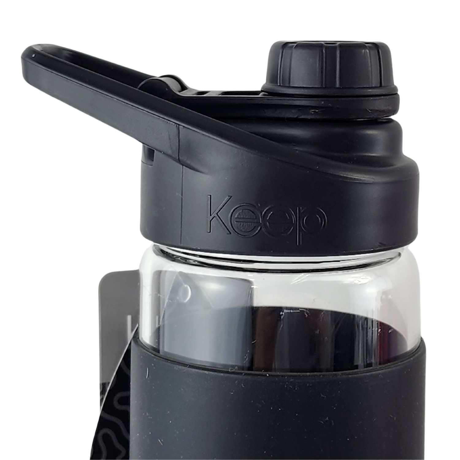 Botella Keep 470ml Vidrio Protector Agua Deportes Outdoor-4
