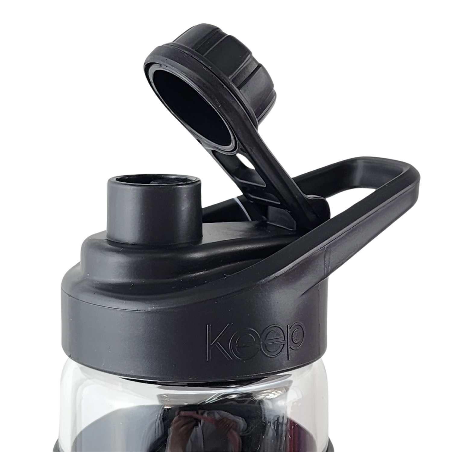 Botella Keep 470ml Vidrio Protector Agua Deportes Outdoor-7