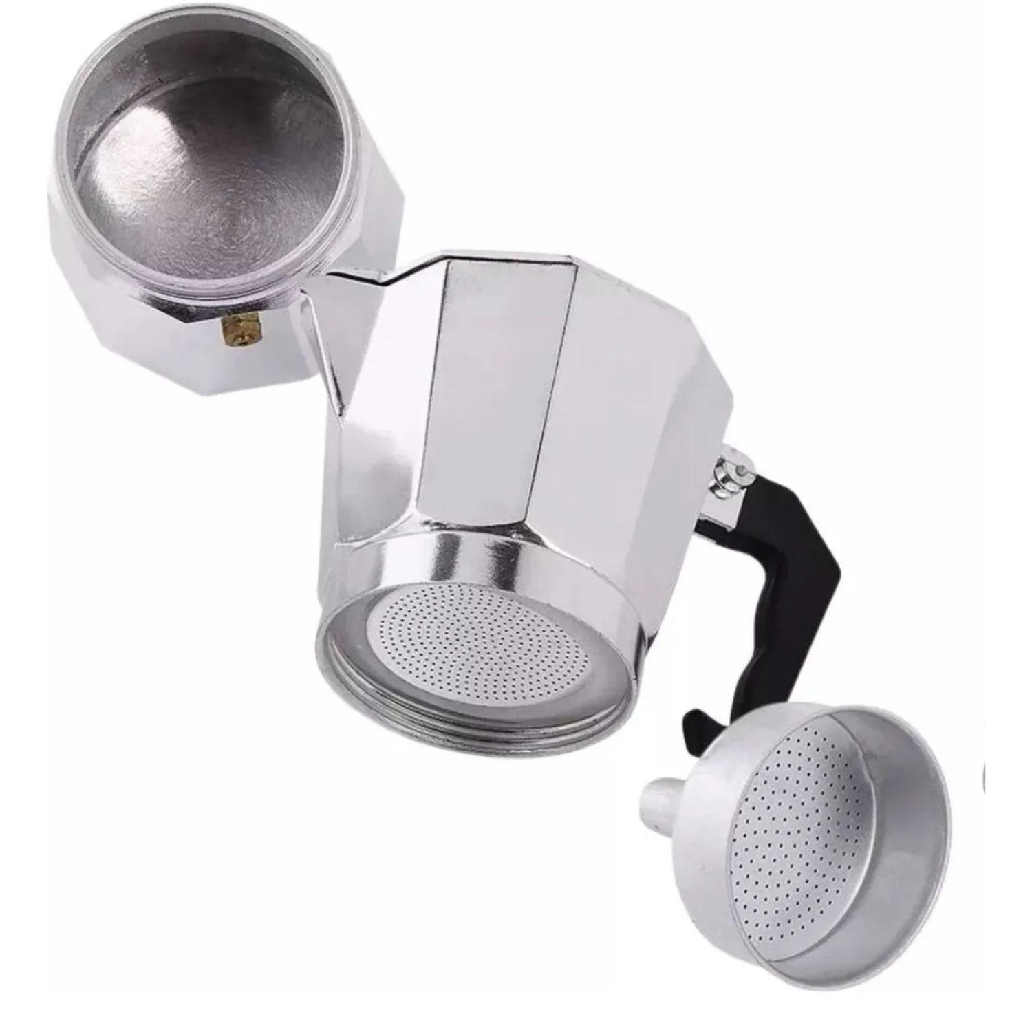 Cafetera Italiana 9 Tazas Cafetera Portatil Color Gris-3