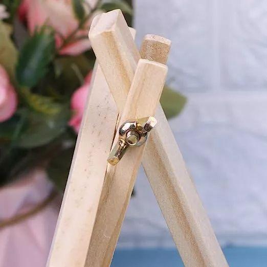 Pizarra Negra De Tiza Con Atril De Madera Tipo Caballete 16x28-5