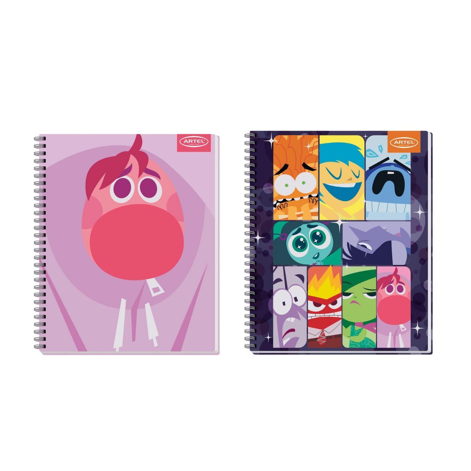 Pack 10 Cuadernos Espiral Personajes Colores 100 Hojas-3