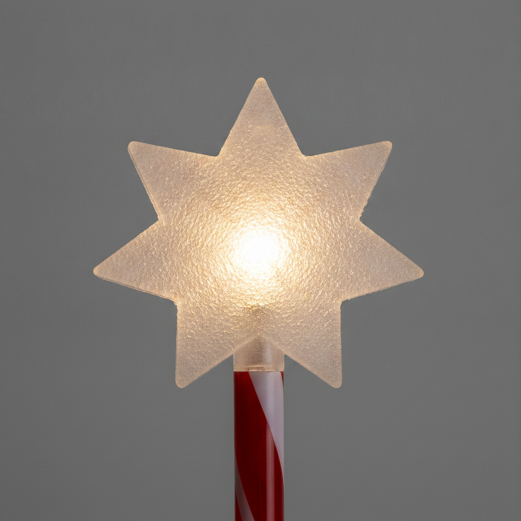 Set 5 Estacas Solares Navidad Estrella LED Jardín 25cm Luz-3