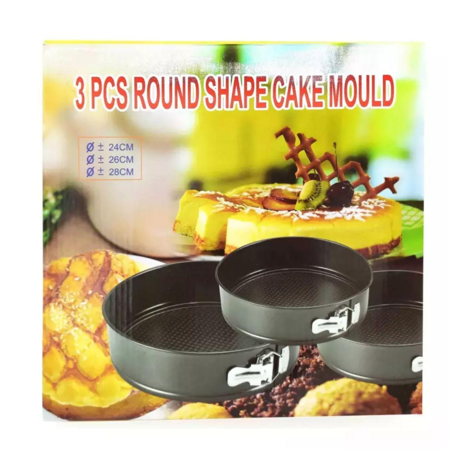 3 Moldes De Torta Desmontable Antiadherente Reposteria-7