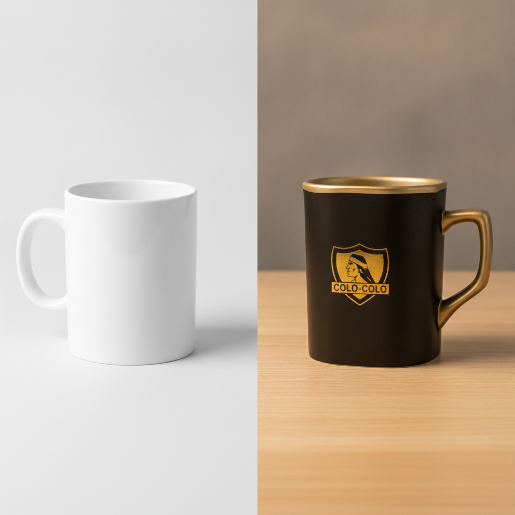 Tazón Colo Colo Negro Dorado 525ml Cuadrado Ceramica Taza-7