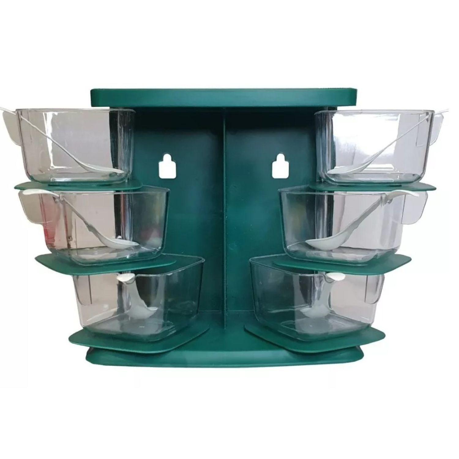 Especiero Vertical 6 Compartimientos 18cm Color Gris-1