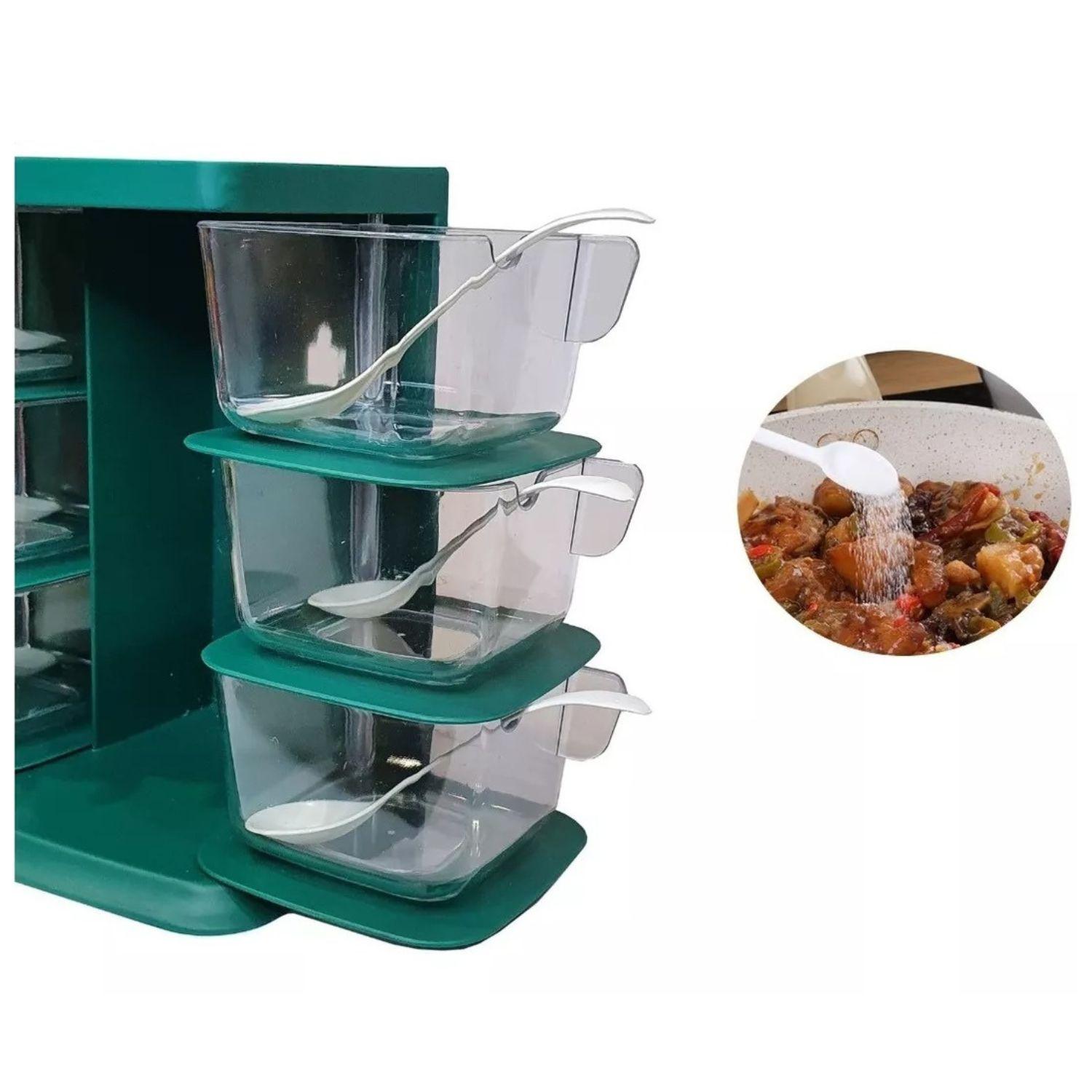 Especiero Vertical 6 Compartimientos 18cm Color Gris-3