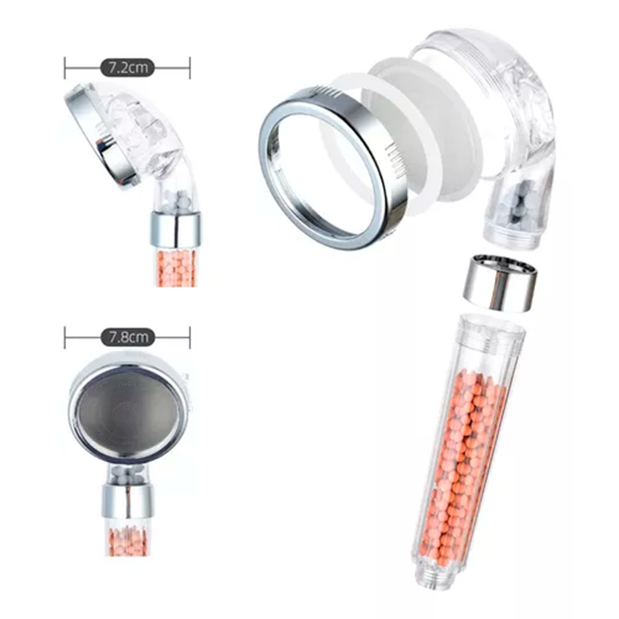 Eco Ducha Spa Cabezal Para Ducha Telefono Mango Filtrador-7