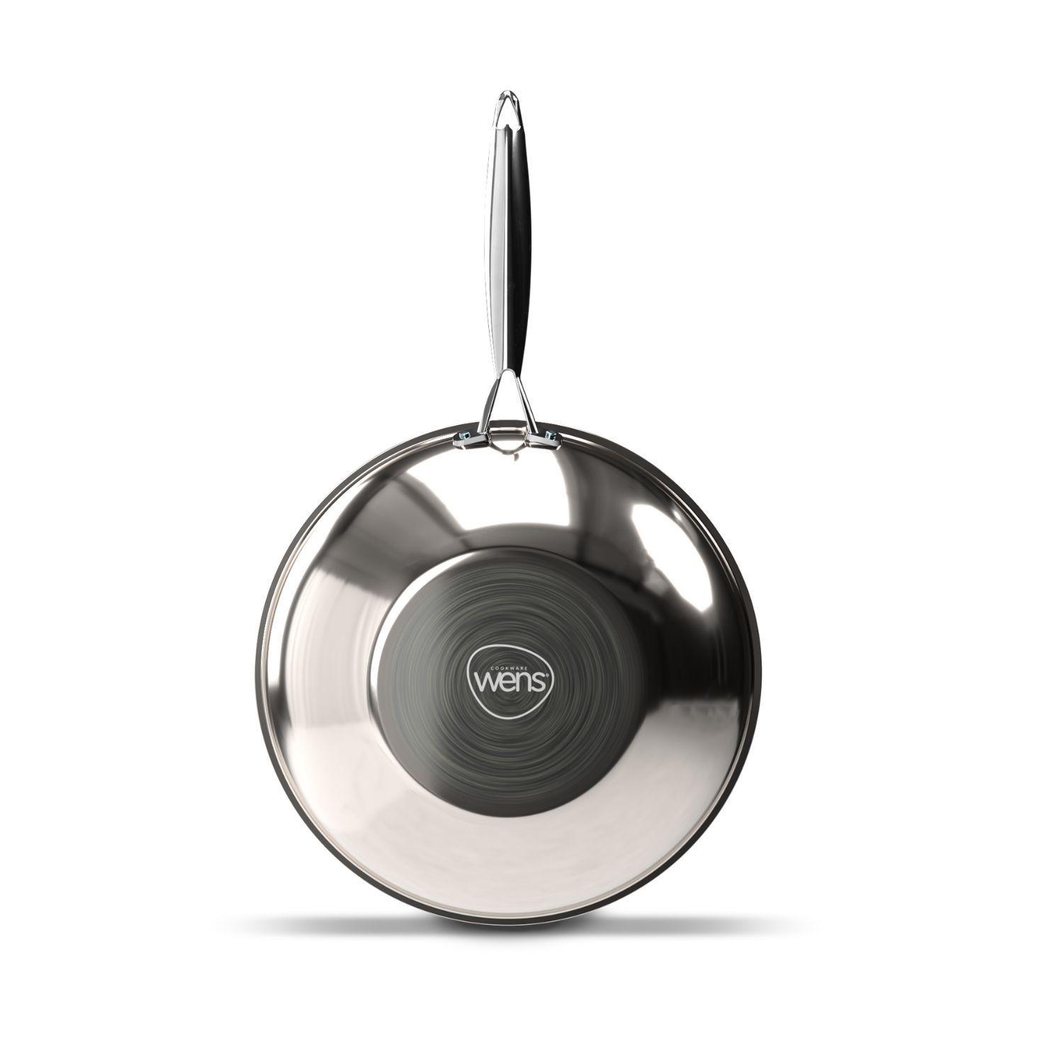 Wok Wens Honeycomb 28cm Acero Inoxidable Tapa de Vidrio-2