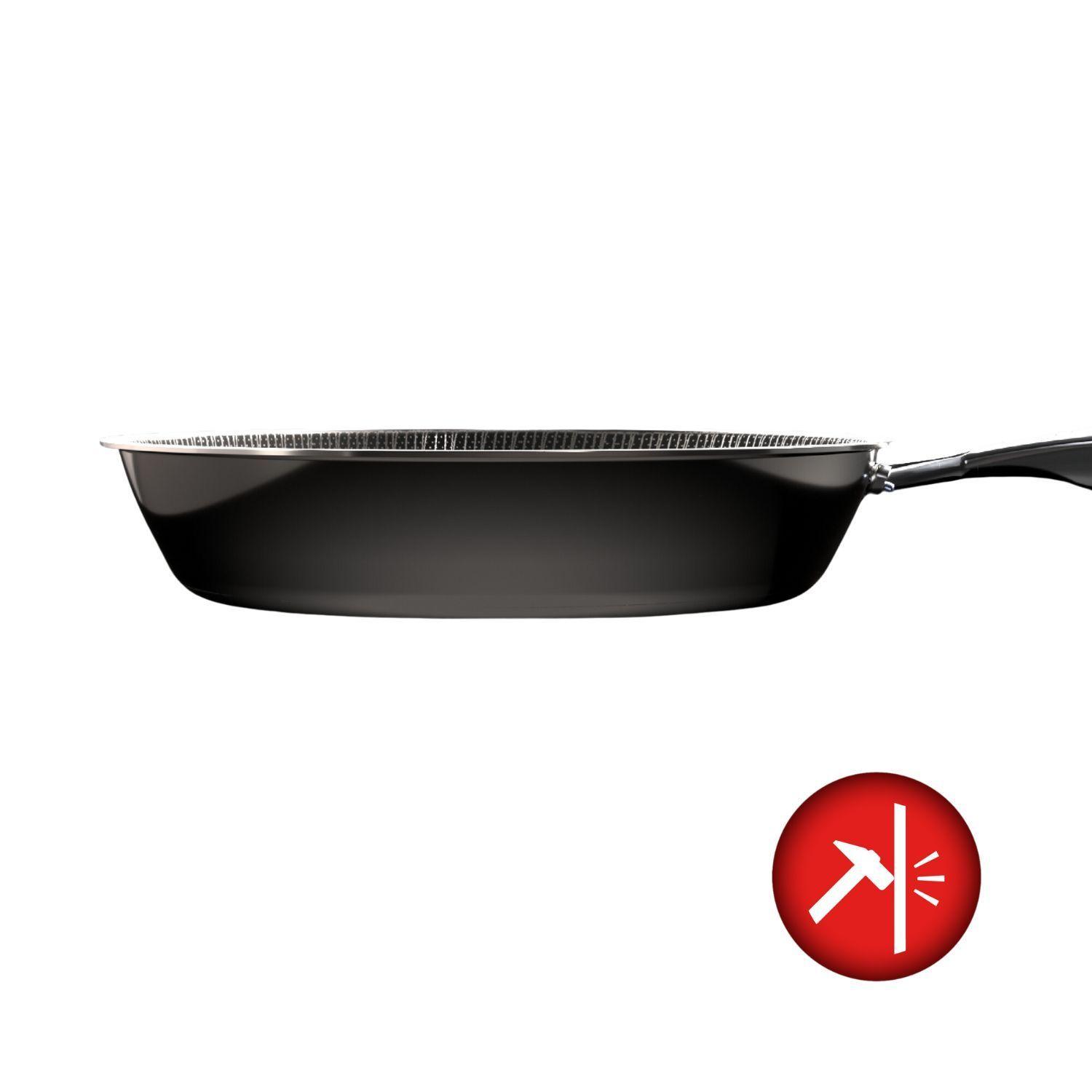 Wok Wens Honeycomb 28cm Acero Inoxidable Tapa de Vidrio-3