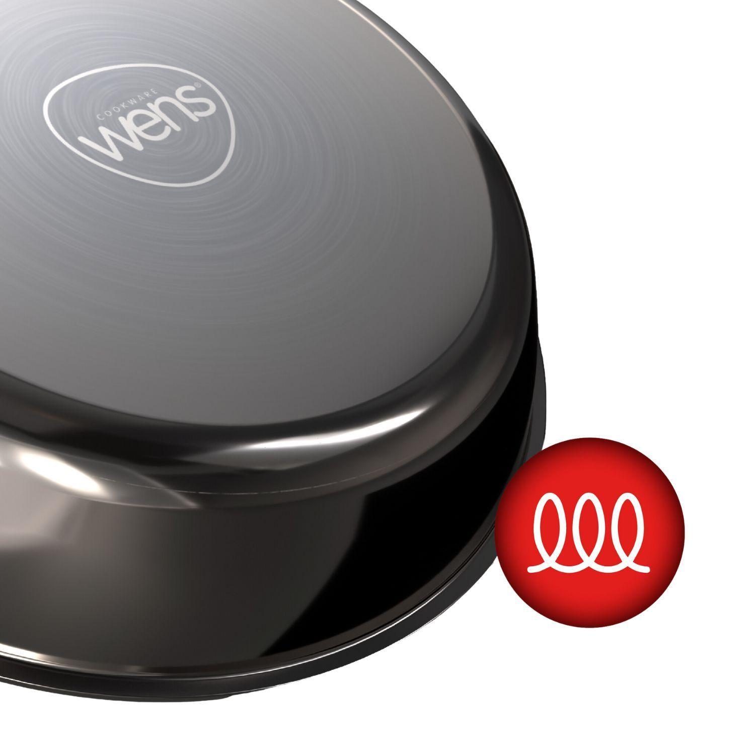 Wok Wens Honeycomb 28cm Acero Inoxidable Tapa de Vidrio-4