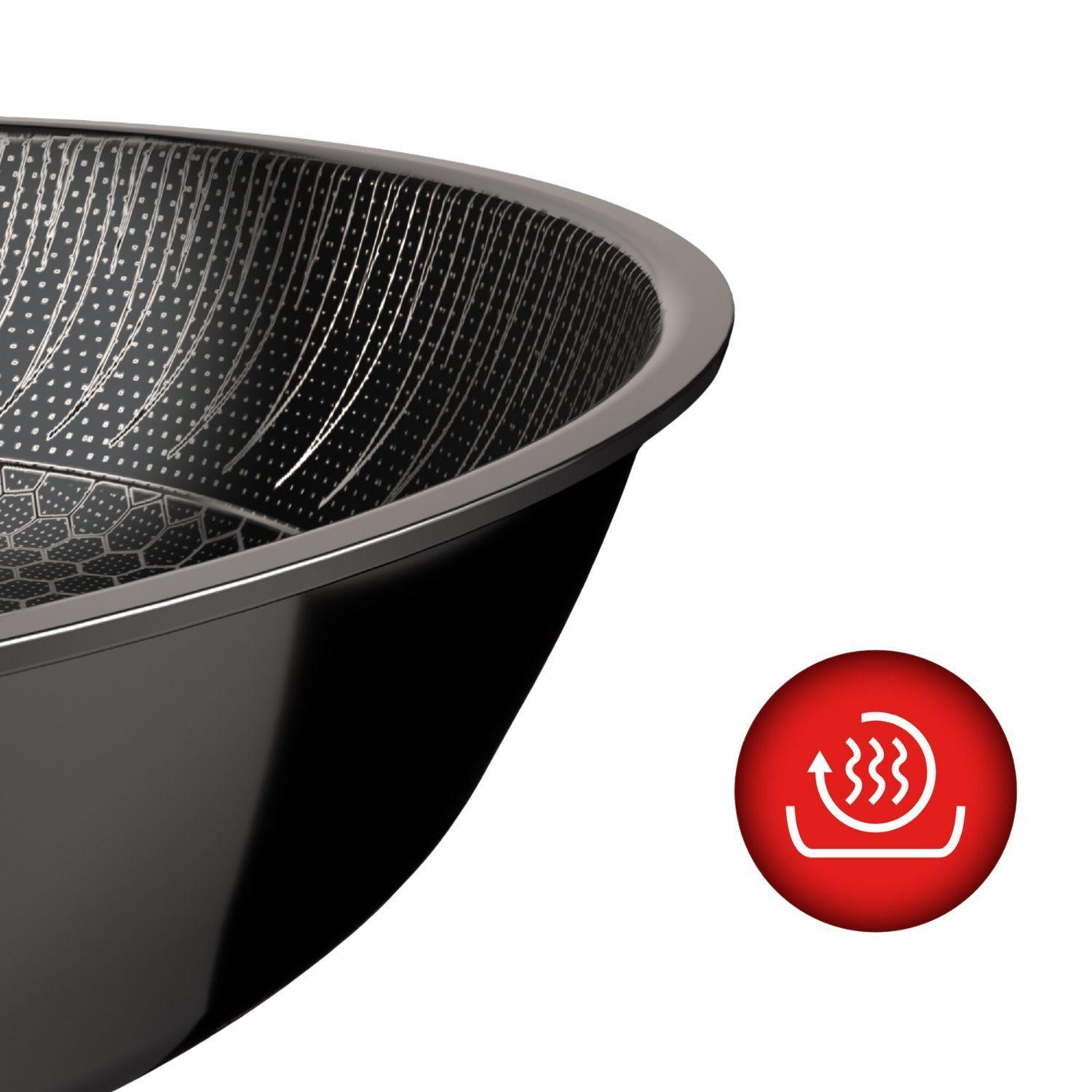 Wok Wens Honeycomb 28cm Acero Inoxidable Tapa de Vidrio-6