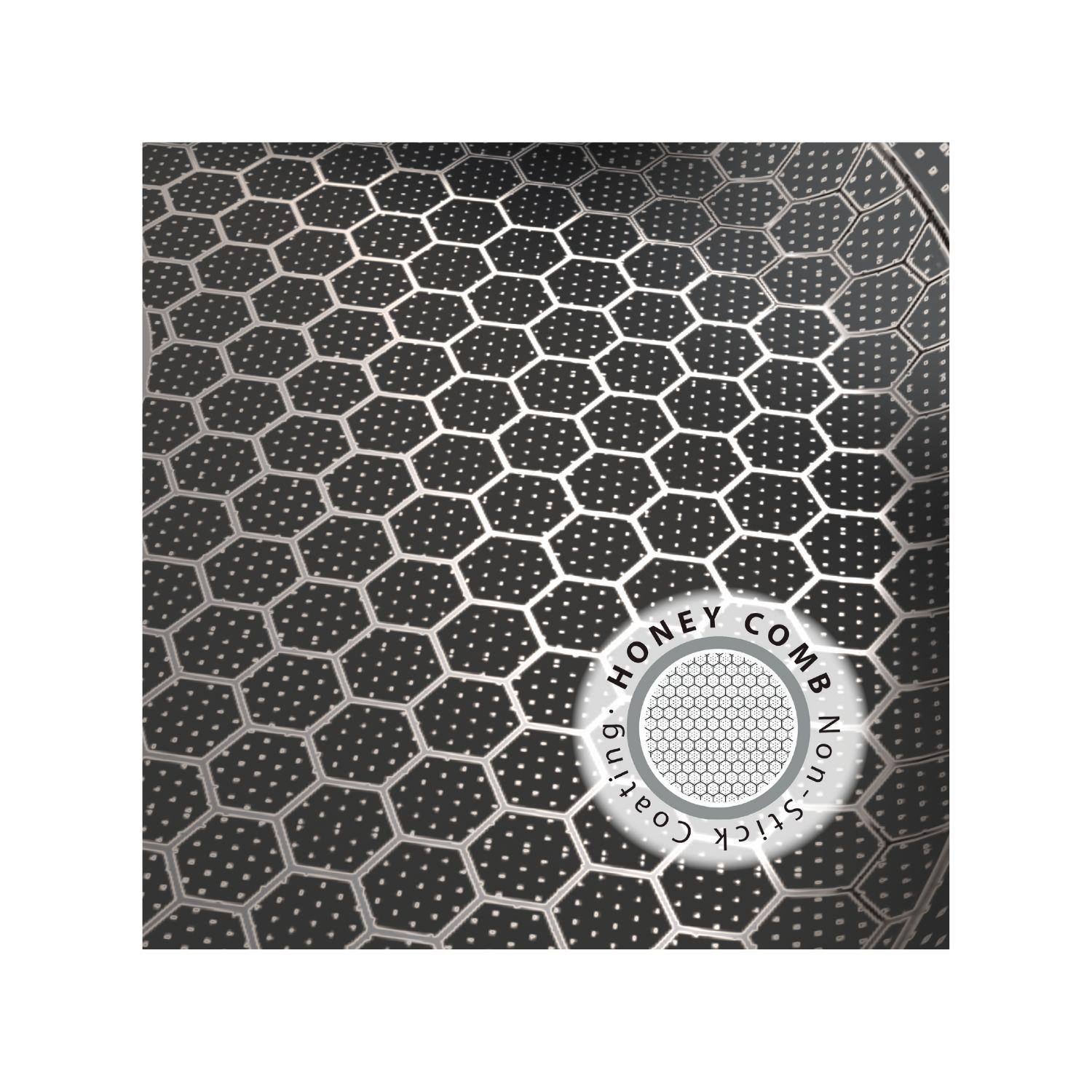 Wok Wens Honeycomb 28cm Acero Inoxidable Tapa de Vidrio-7