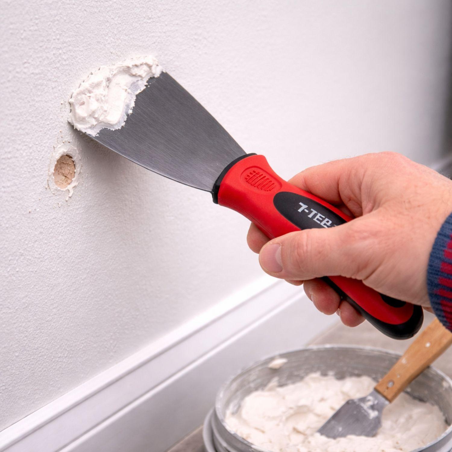 Espatula Mango Silicona Metal Herramienta 3 Pulgadas Pintar-2