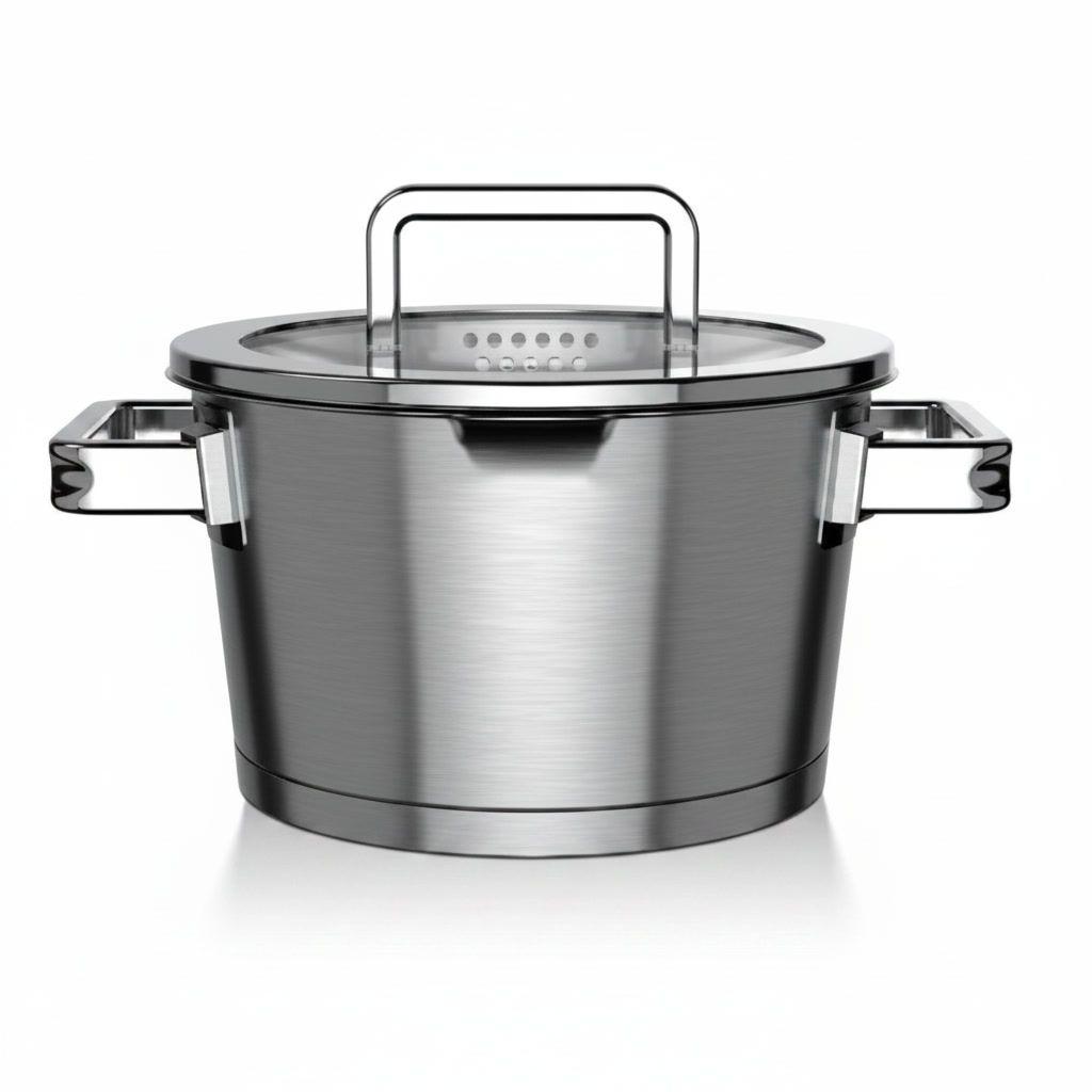 Olla Cacerola Acero Inoxidable 20cm 3L Wens Inducción-0