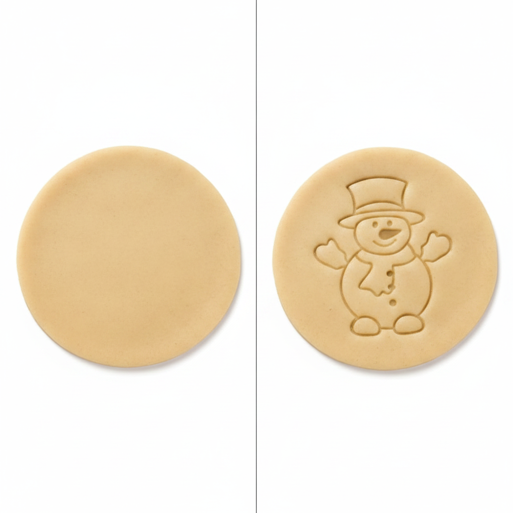 Set 8 Cortadores Galletas Navidad Moldes Sello Repostería-9