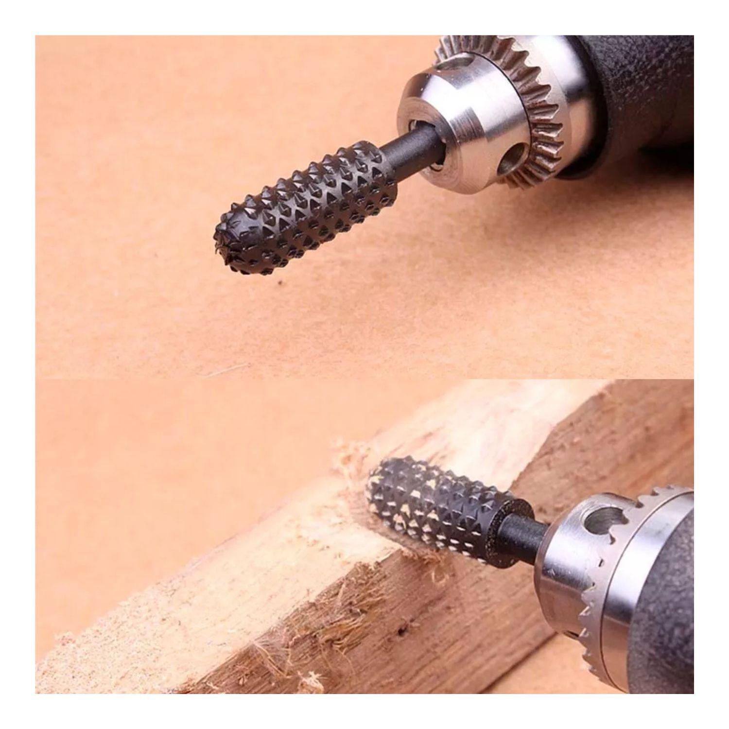 Set Escofina Giratorias 5 Pzas para Madera Herramienta Profesional-3