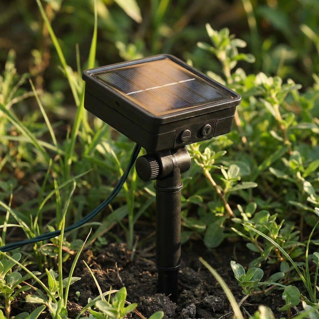 Guirnalda Solar 20 Luces Flores Led 6m Luz Cálida Jardín-4