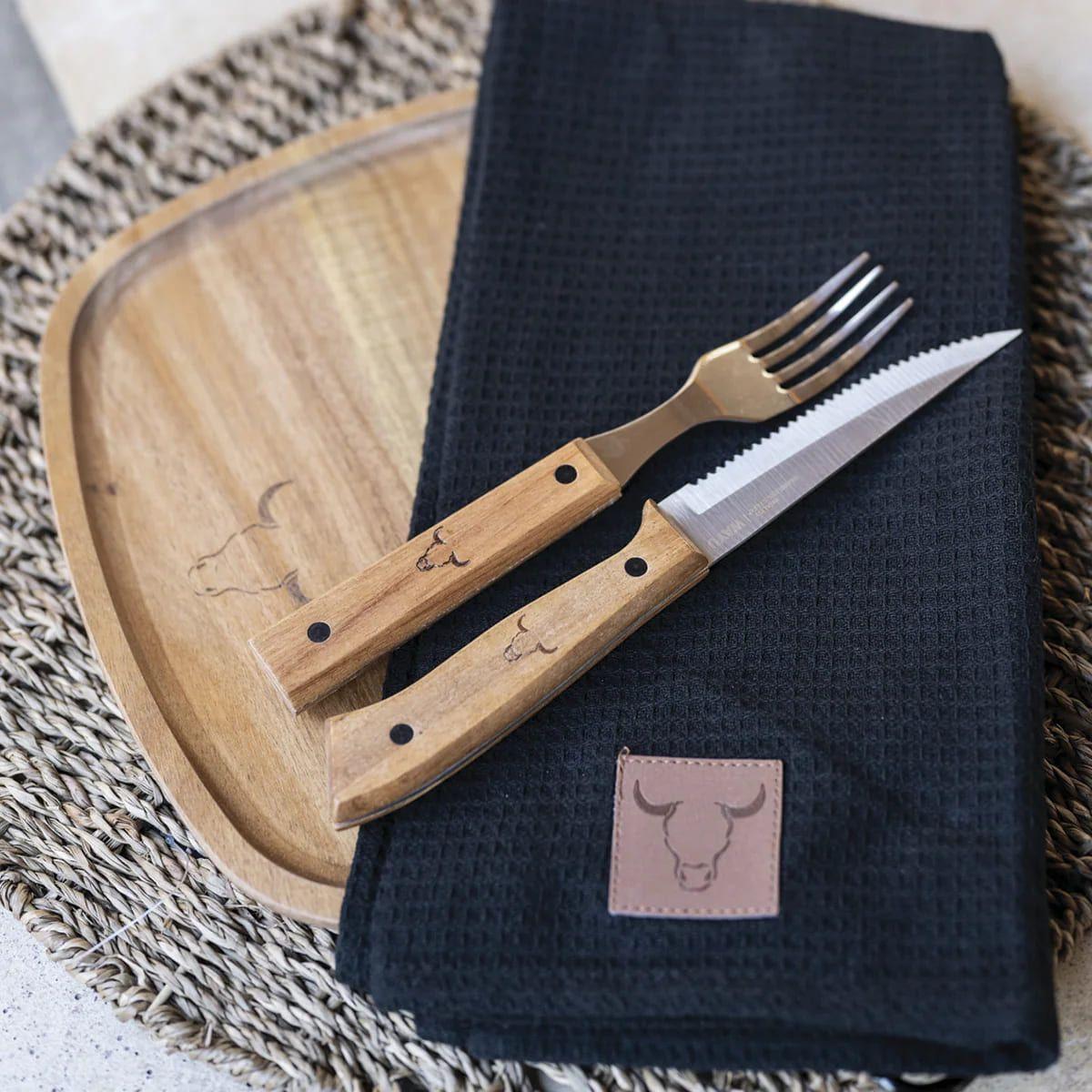 Paño Parrilla Wayu Rectangular Algodón 45x5cm Asados Aire Libre-4