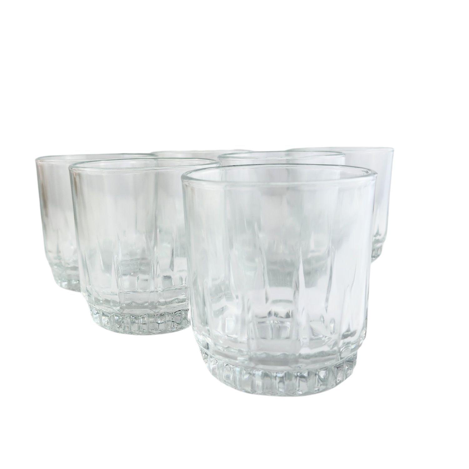 Set 6 Vasos Bajos Whisky Cristar Prisma Rocks 306mL-2