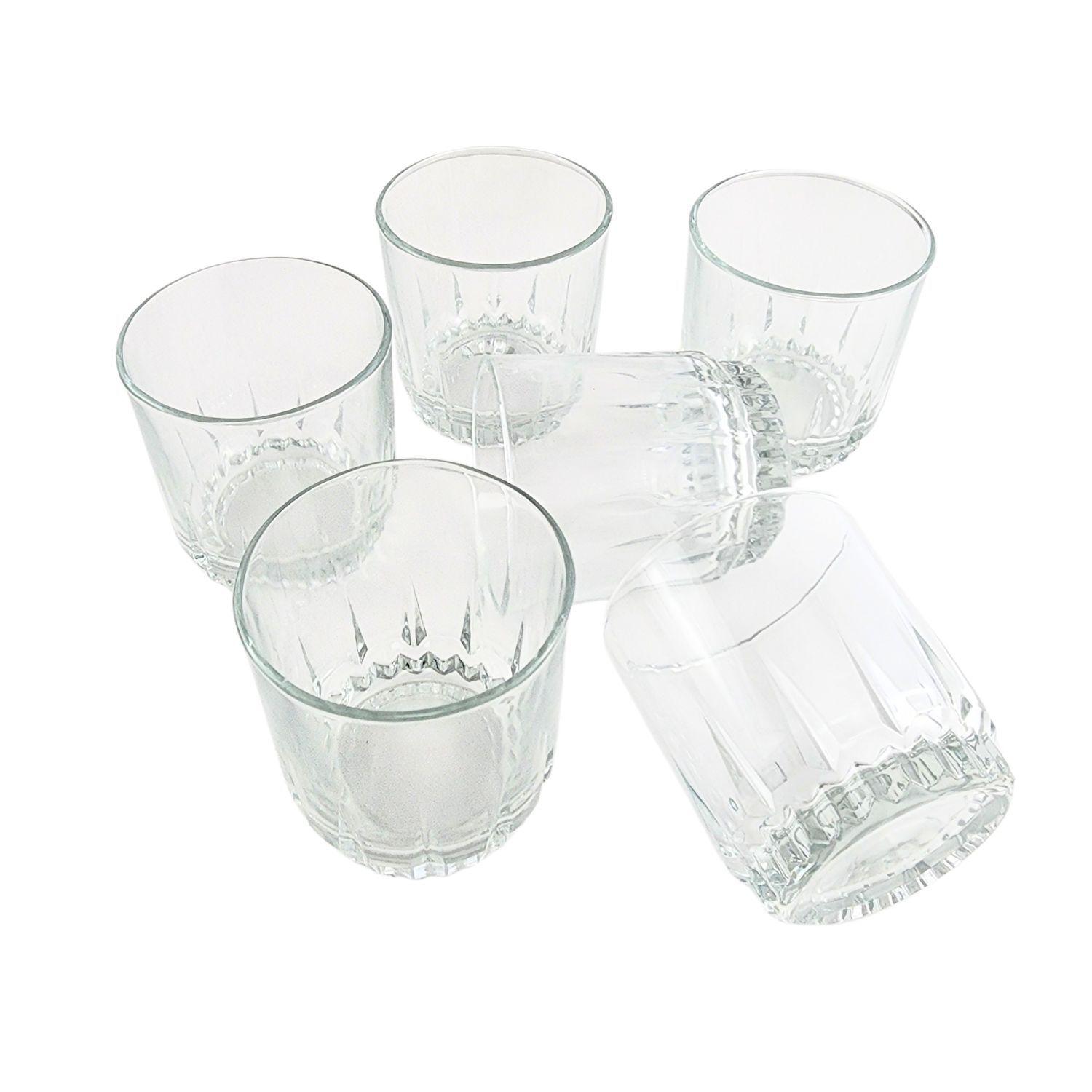 Set 6 Vasos Bajos Whisky Cristar Prisma Rocks 306mL-5