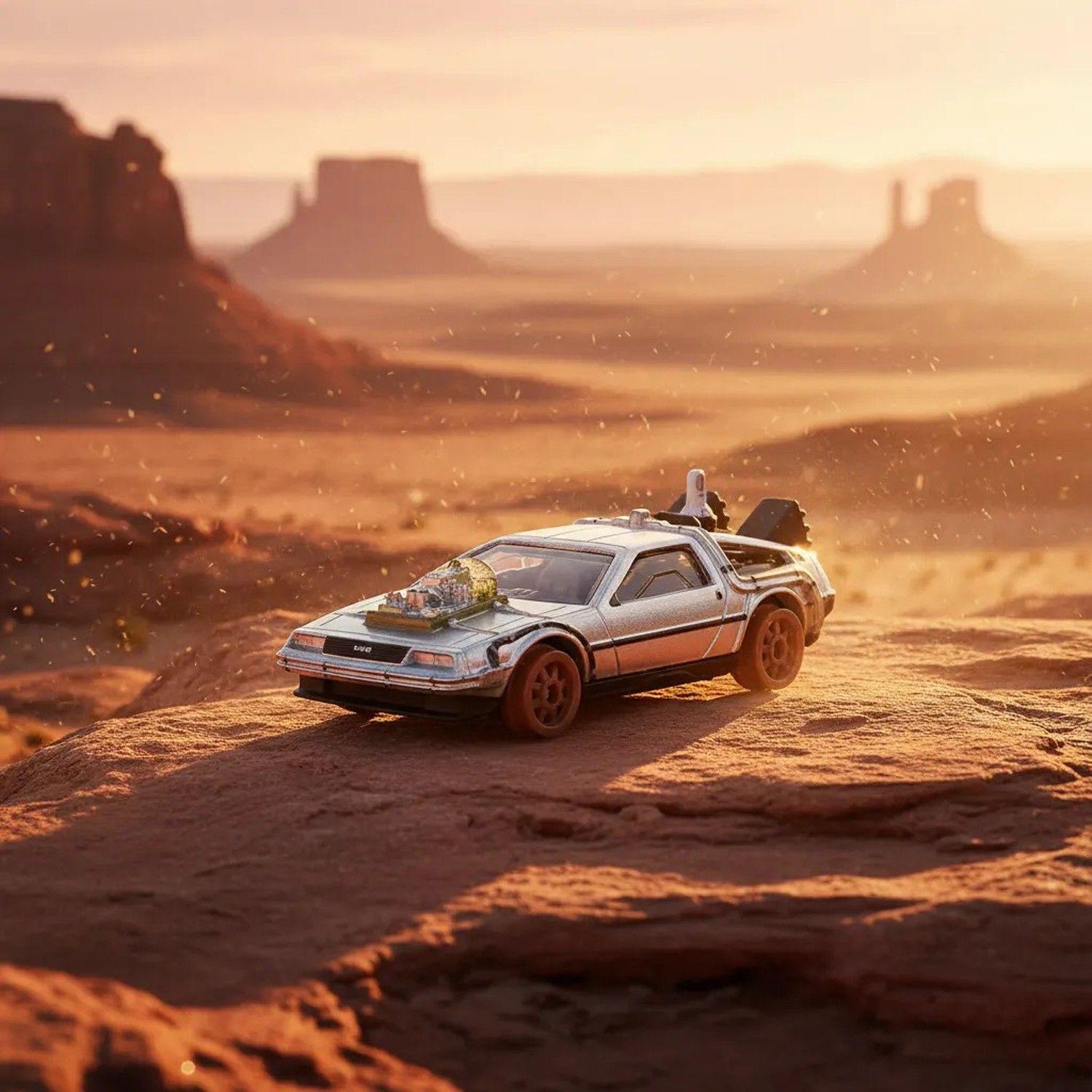 Hot Wheels Premium DeLorean Time Machine Volver Al Futuro Pop Culture-2