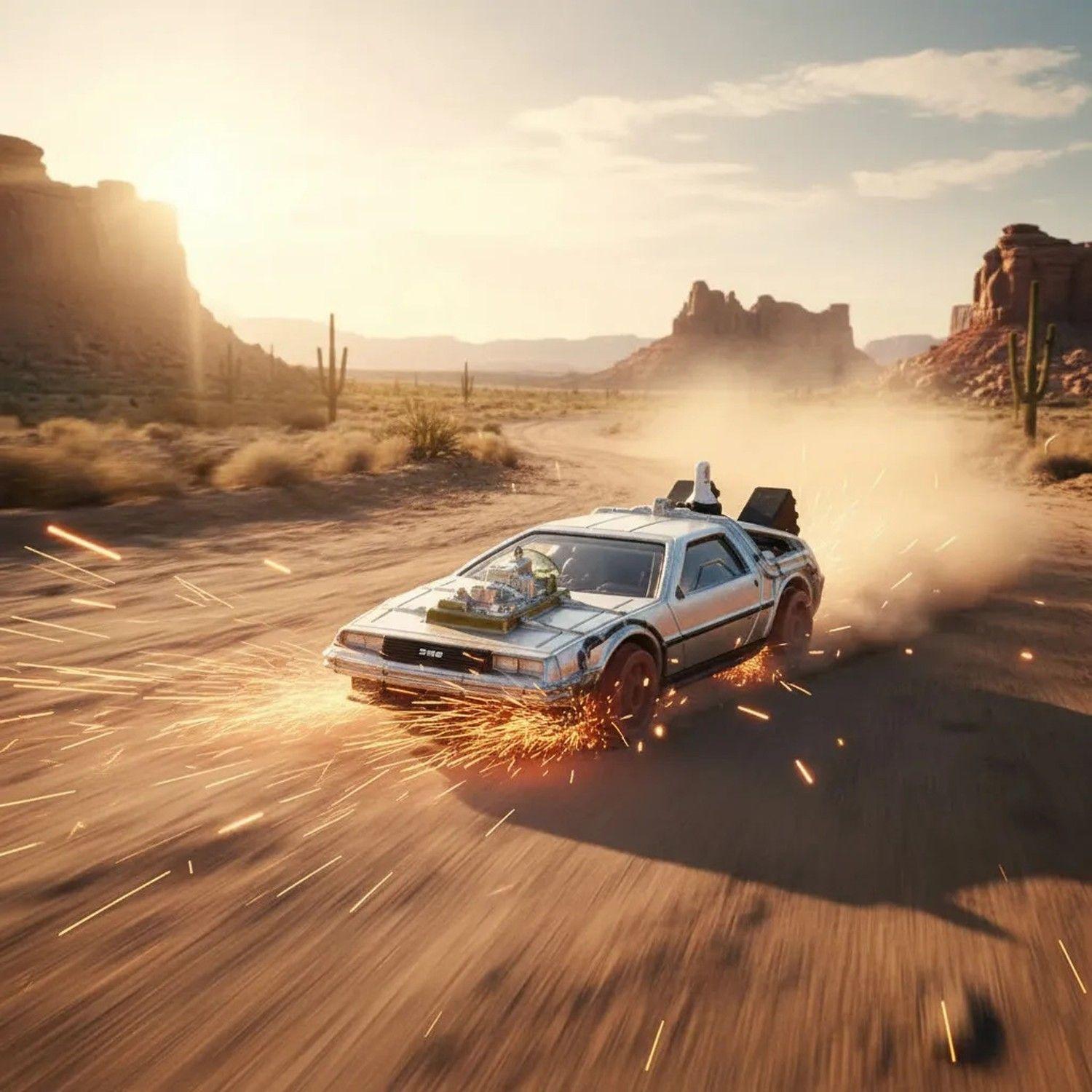 Hot Wheels Premium DeLorean Time Machine Volver Al Futuro Pop Culture-3