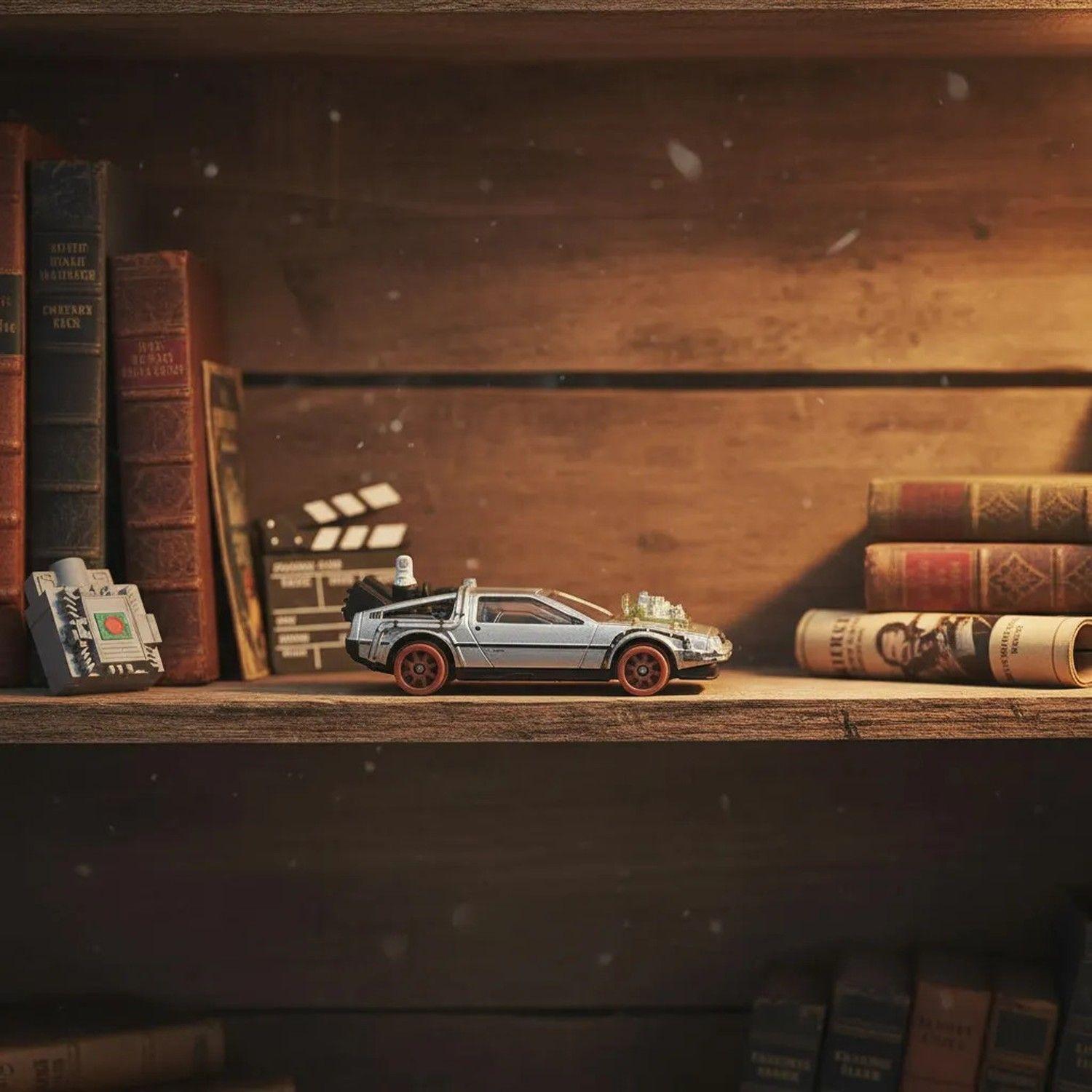 Hot Wheels Premium DeLorean Time Machine Volver Al Futuro Pop Culture-4