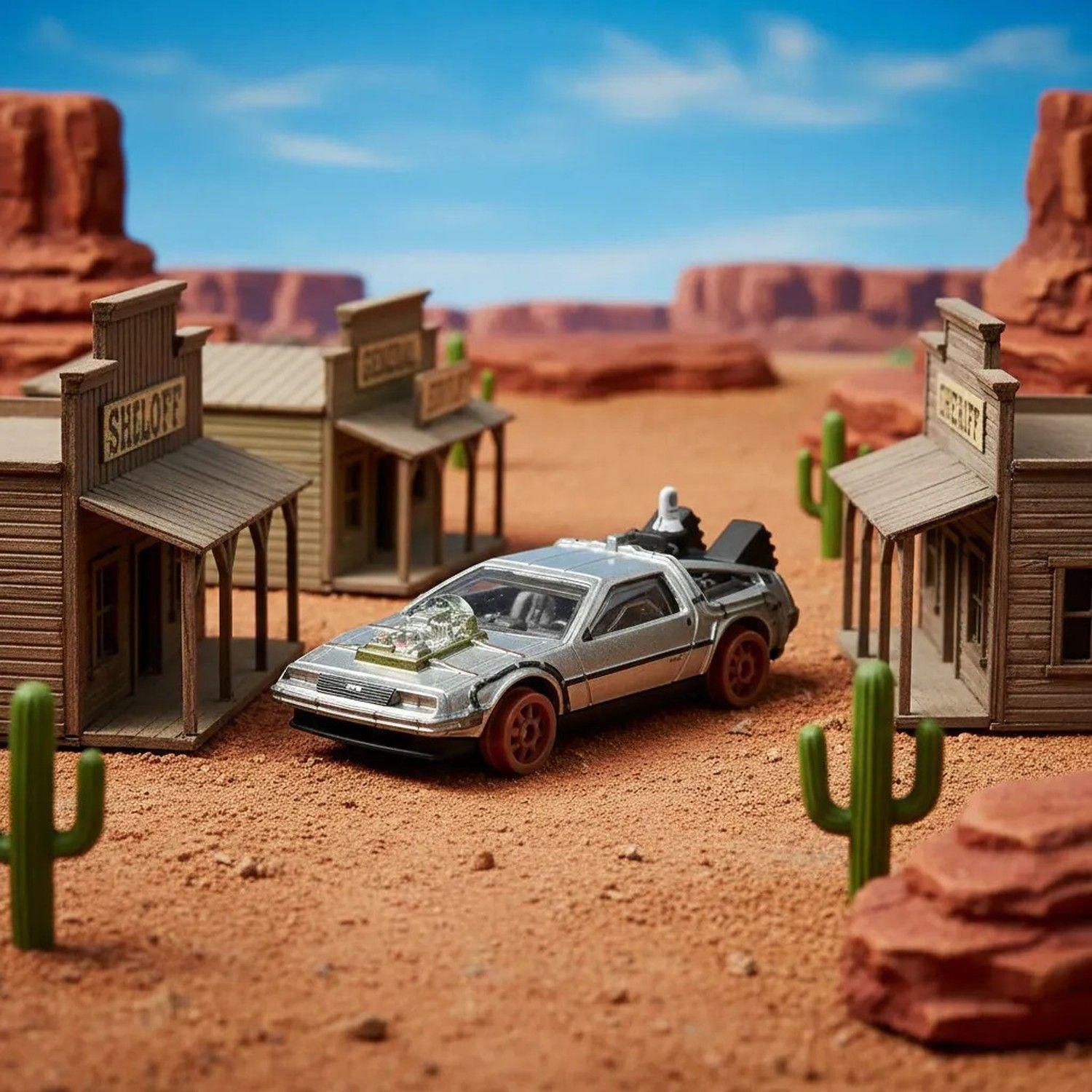 Hot Wheels Premium DeLorean Time Machine Volver Al Futuro Pop Culture-5